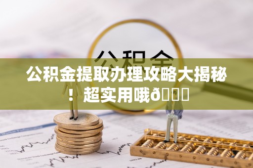 北斗公积金提取办理攻略大揭秘！超实用哦😉