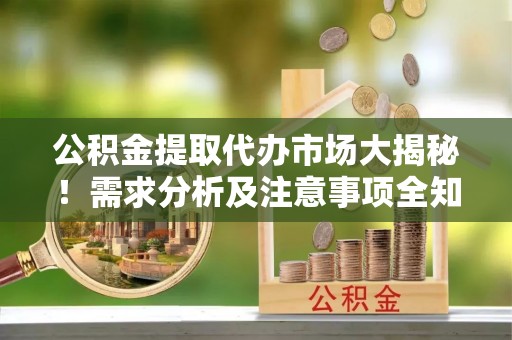 北斗公积金提取代办市场大揭秘！需求分析及注意事项全知道
